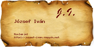 József Iván névjegykártya